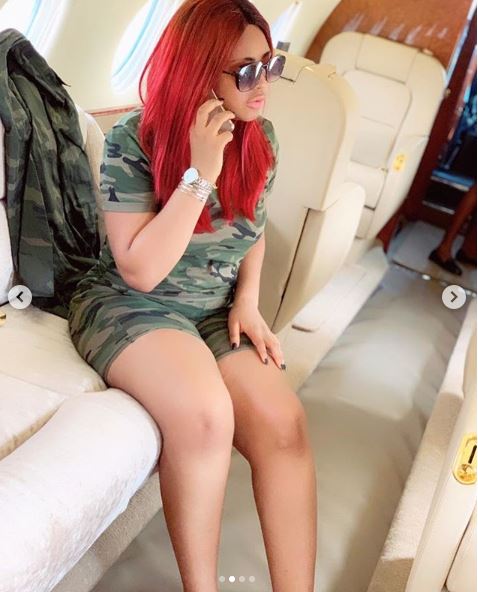 Nollywood Star, Regina Daniels Spotted In A Private Jet