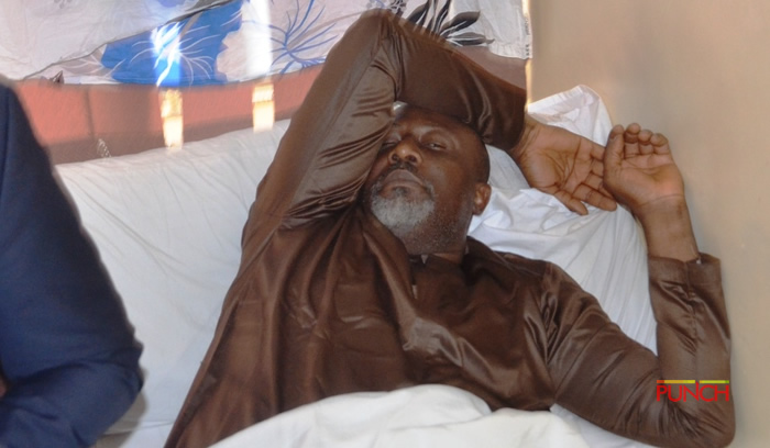 Senator Dino Melaye Pictured In Hospital, Claims Unfit To Attend Court