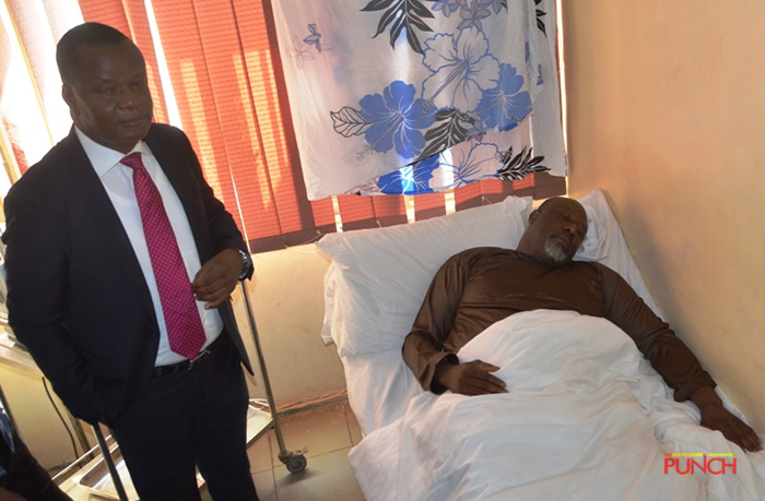 Senator Dino Melaye Pictured In Hospital, Claims Unfit To Attend Court