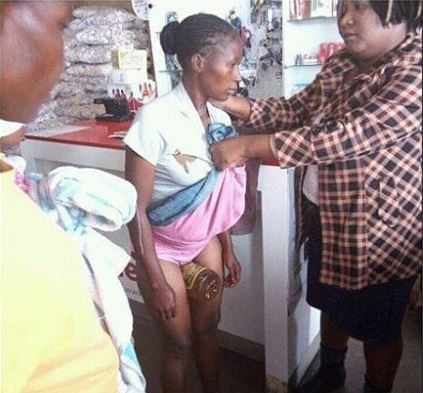 Woman Caught After She Hid Groundnut-oil Bottle In Between Her Legs At Supermarket