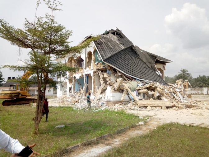 Politician Cries Out After His Mansion Was Demolished Few Weeks To Election