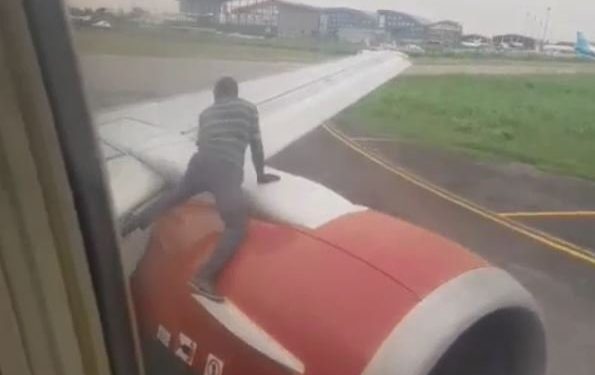 Man Who Climbed Aircraft Inside Lagos Airport Finally Identified As Usman Adamu