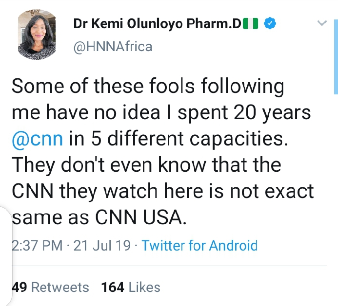 CNN Staff Confronts Kemi Olunloyo After She Claimed She Worked With The Company For 20 Years