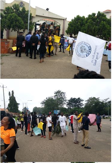 Image result for Ondo Youths Shut Down Akeredoluâ€™s Office