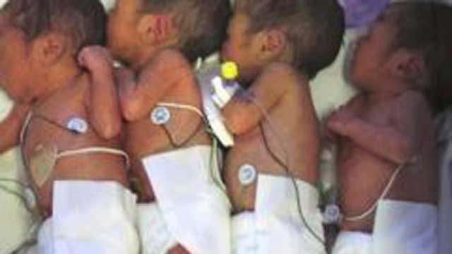 Drama As Mother Who Delivered Quadruplet Refuses To Leave Hospital After Paying Medical Bills