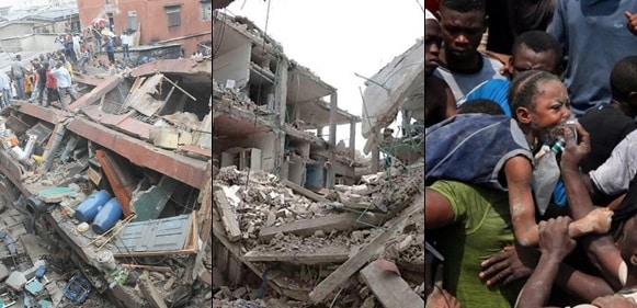 Before And After Photos Of Lagos School Building That Collapsed Yesterday