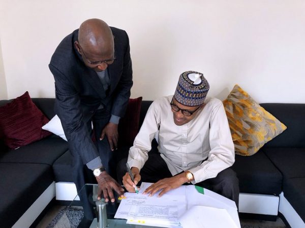 Muhammadu Buhari and Osinbajo