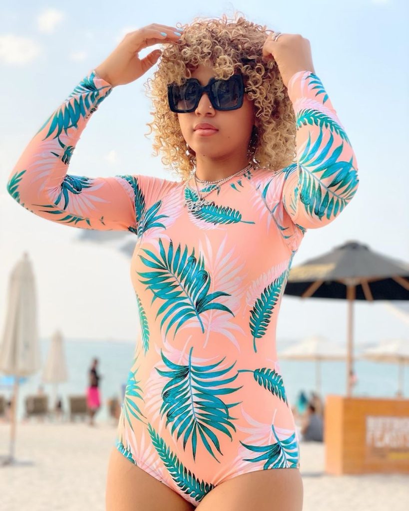 Regina Daniels in sexy swimwear