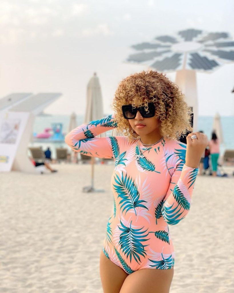 Regina Daniels in sexy swimwear