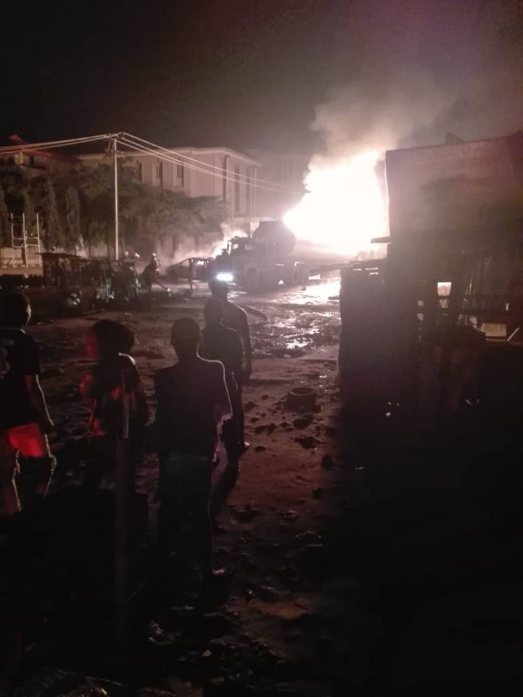 petrol truck on fire Alimosho