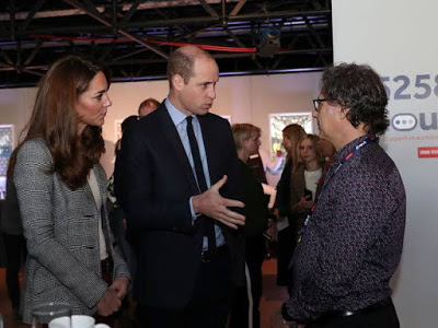 Duke and Duchess of Cambridge with Molly Russell's Father
