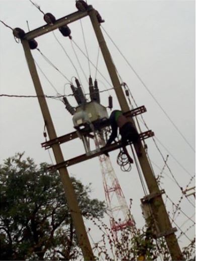 Transformer vandal electrocuted