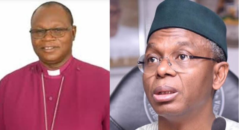 Bishop of Zaria Diocese (Anglican Communion), Rt Rev Abiodun Ogunyemi and Governor El Rufai