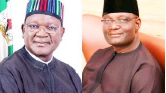 Governor Samuel Ortom, Mr Emmanuel Jime