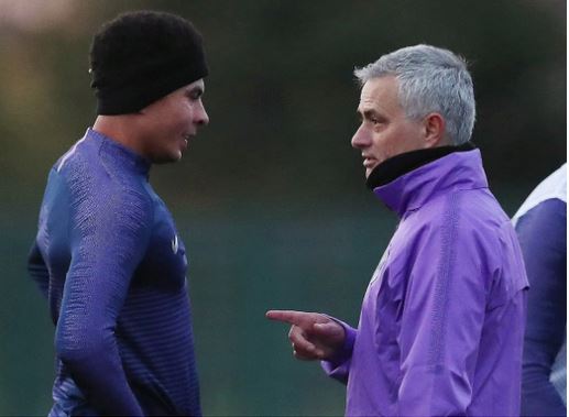Jose Mourinho training session