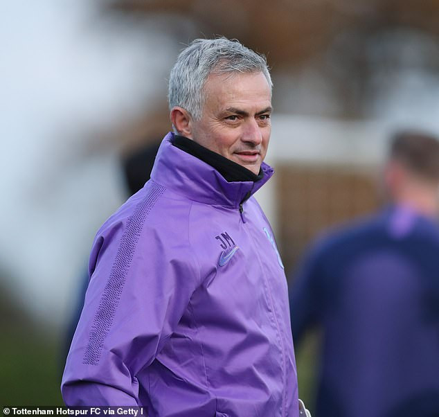 Jose Mourinho training session