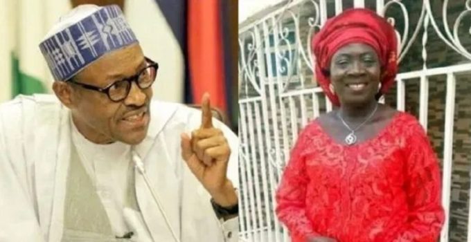 Buhari and Salome Achejuh Abuh