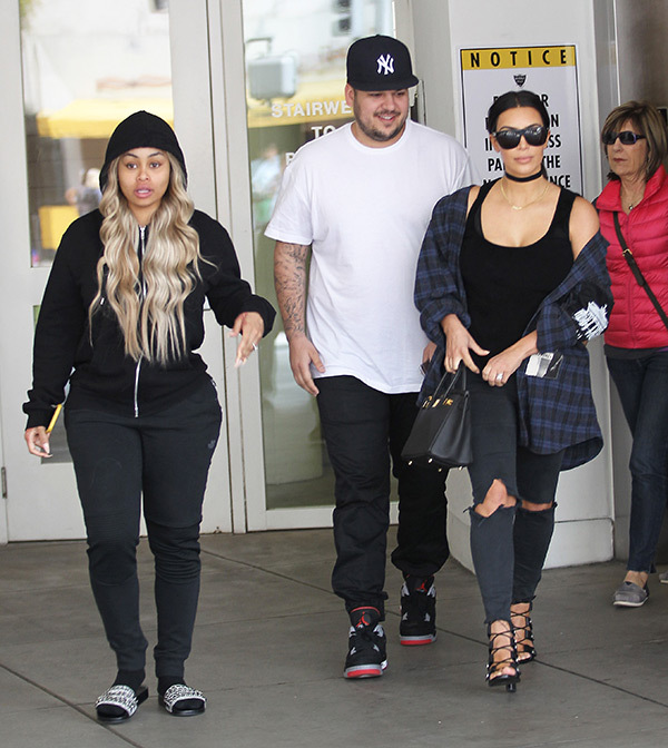 Blac Chyna, Rob Kardashia, Kim Kardashian