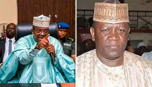 Gov. Bello Matawalle and former governor, Abdulaziz Yari,