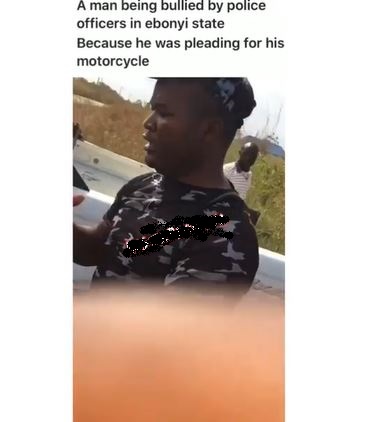 Police officers assaulting man in Ebonyi