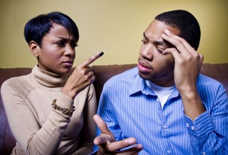 File photo: Fighting couple