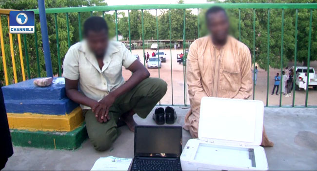 Documents allegedly forged by suspected forgery syndicates