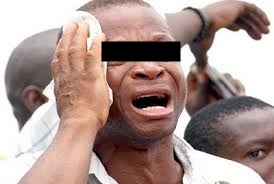 man crying