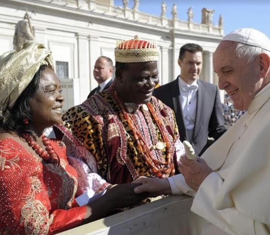 traditional ruler meets pope