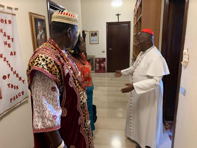 traditional ruler meets pope