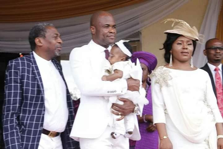 Catholic priest dedicates child