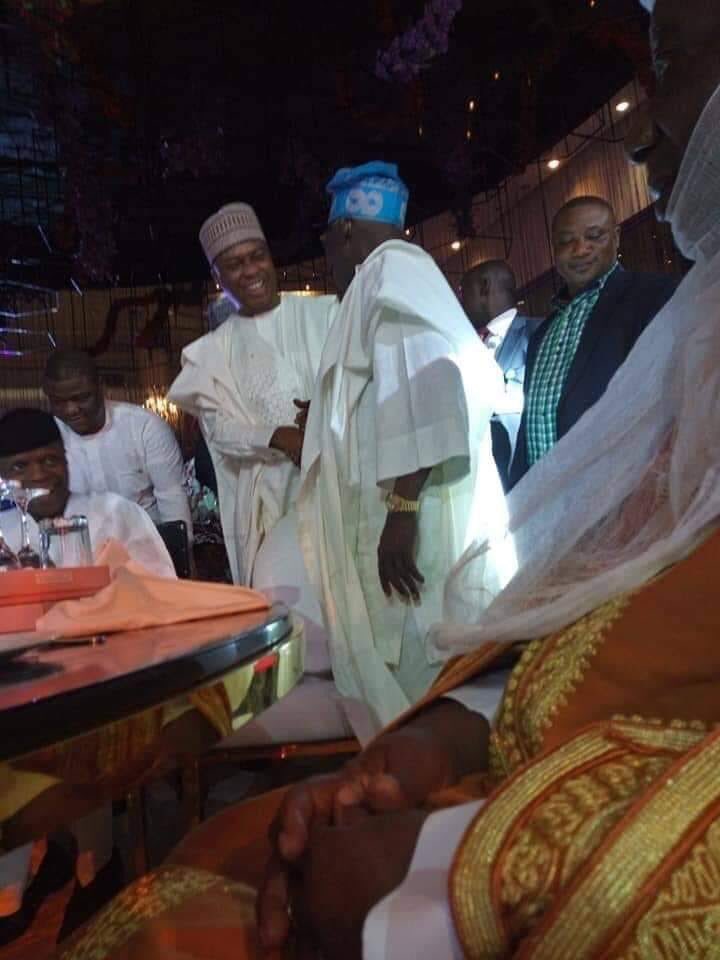 Tinubu, Osinbajo, Saraki Meet At Lagos Party