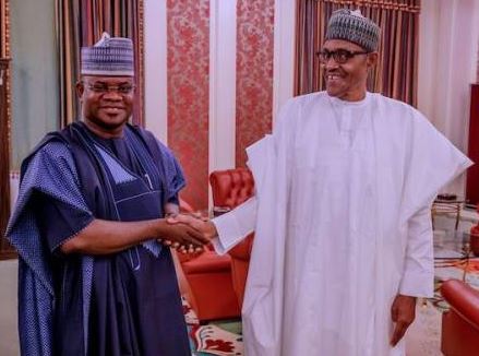 Governor Yahaya Bello and President Muhammadu Buhari