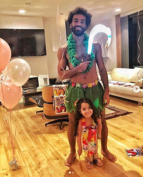 Mo Salah and daughter