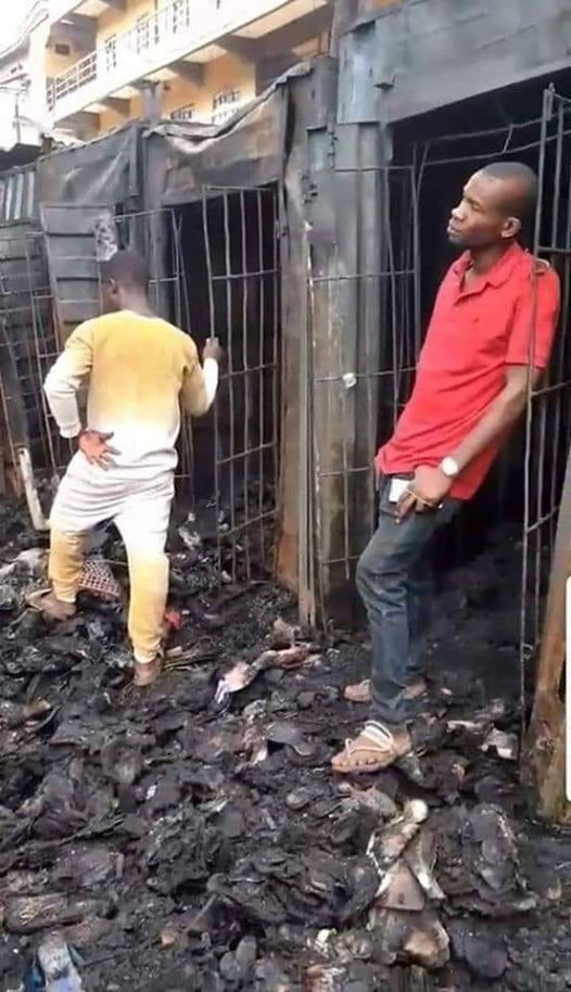 Onitsha fire destroys shop
