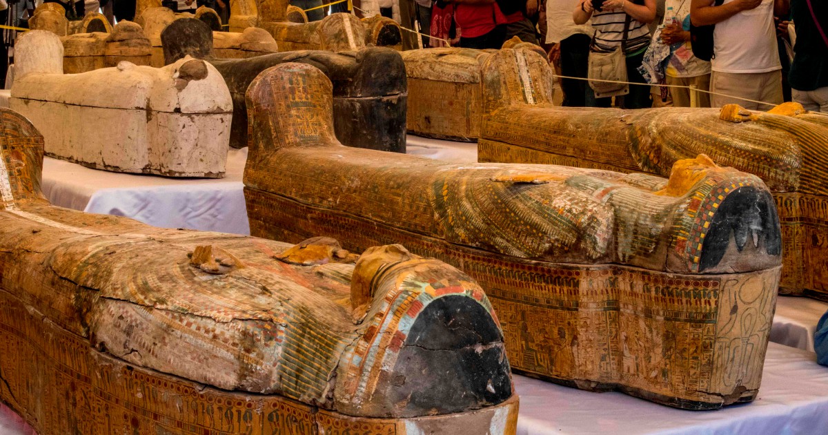 Egypt unveils biggest ancient coffin in over a century