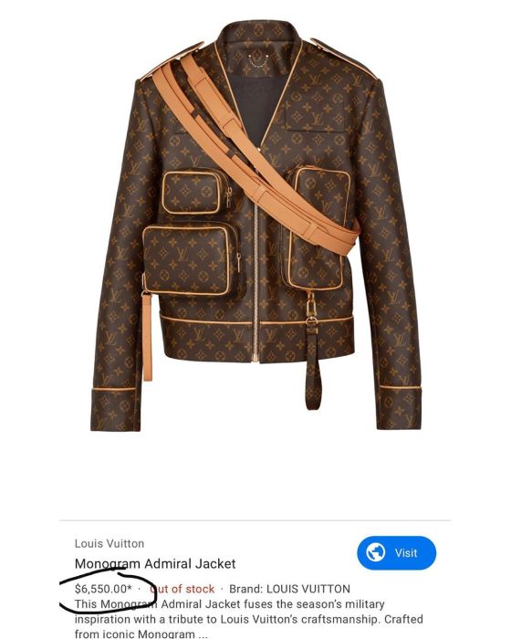 Wizkid Louis Vuitton jacket 