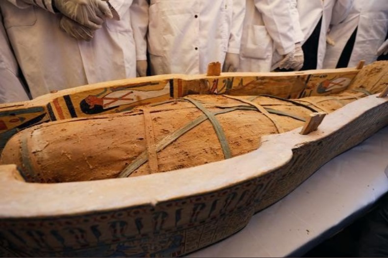 Egypt unveils biggest ancient coffin in over a century 