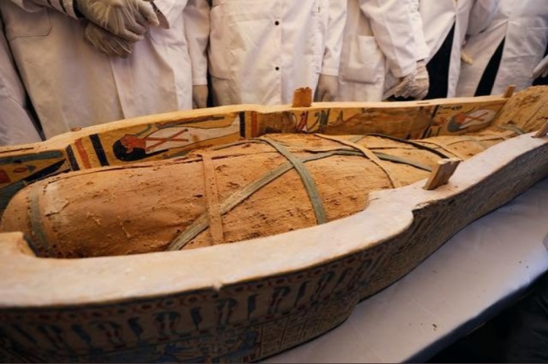 Egypt unveils biggest ancient coffin in over a century