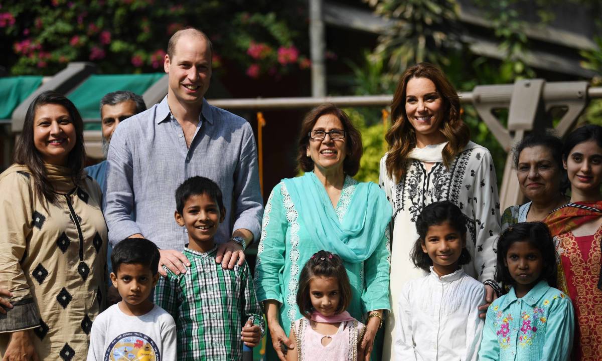 Kate and Prince William spending time with orphans