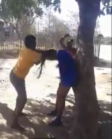 Girl being beaten for dating a married man