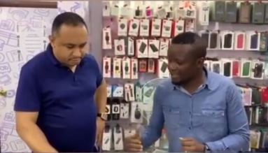 Daddyfreeze and man who smashed Bobrisky's phone