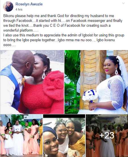 Roselyn Awuzie and husband