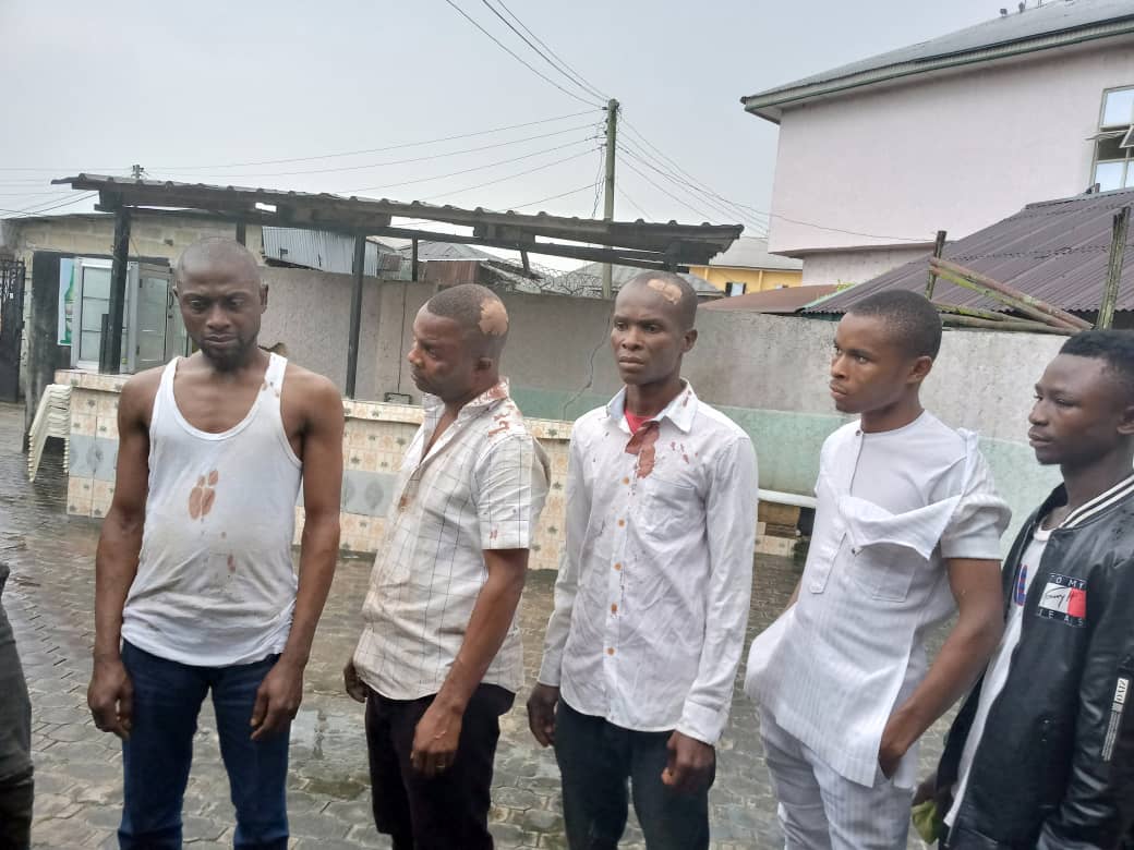 The students after they were attacked