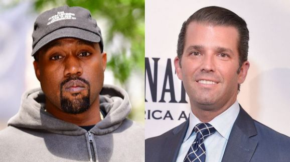 Kanye West and Donald Trump Jr 