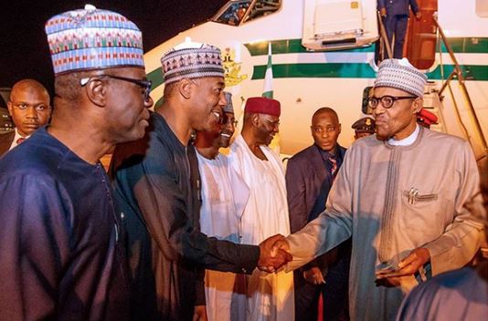 President Buhari Arrive Abuja After Participating In TICAD7 In Japan