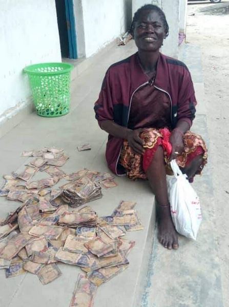 The mentally challenged woman with the money