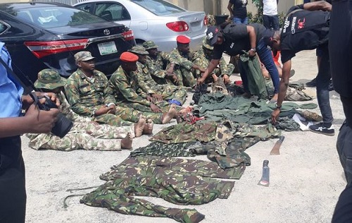 Dismissed soldiers arrested for alleged armed robbery in Lagos