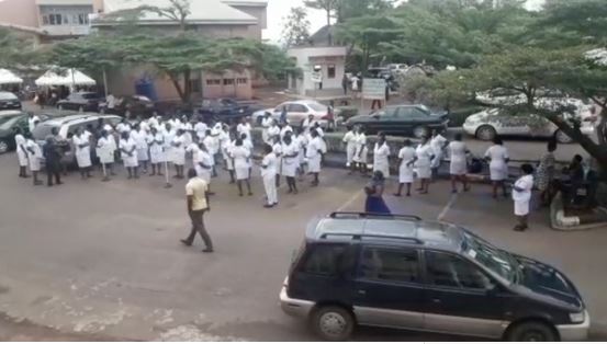 Nurses protest
