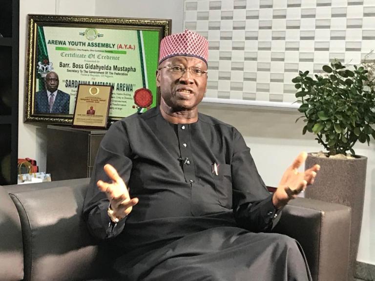 Secretary to the Government of the Federation (SGF), Boss Mustapha.