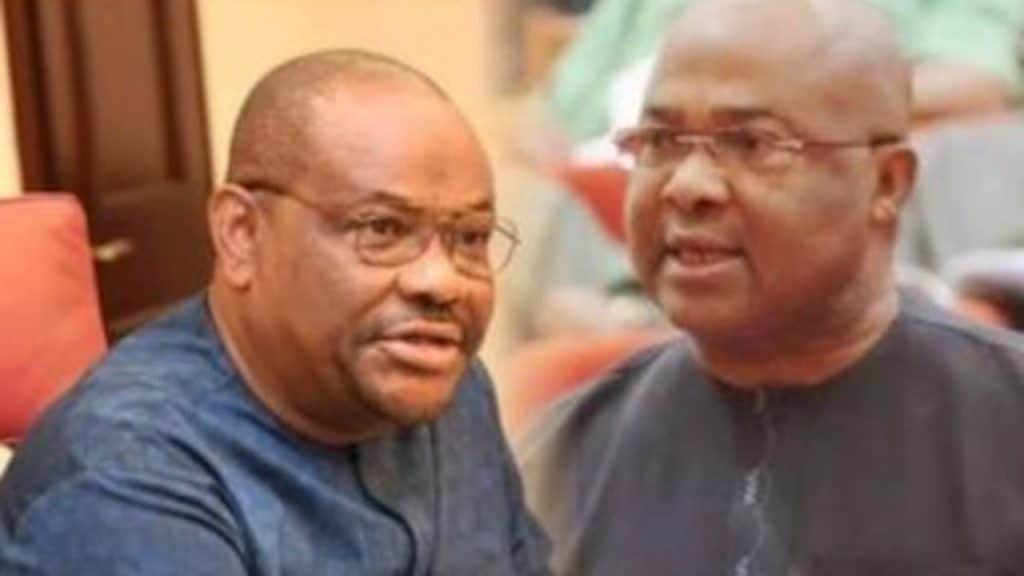 Nyesom Wike and Hope Uzodinma